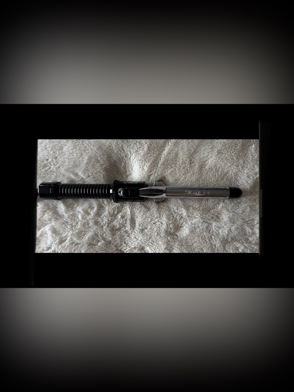 Black and Silver Curling Iron - Unbranded